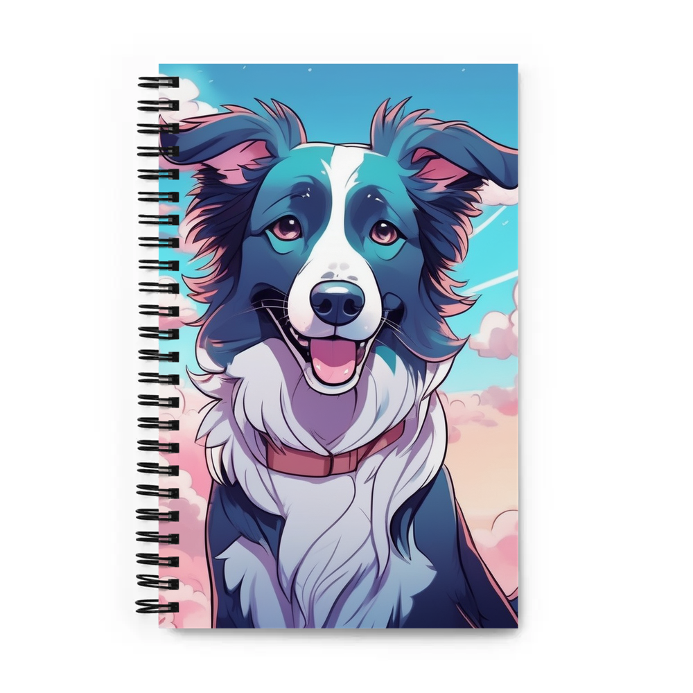 PugMug Custom Border Collie Spiral Notebook