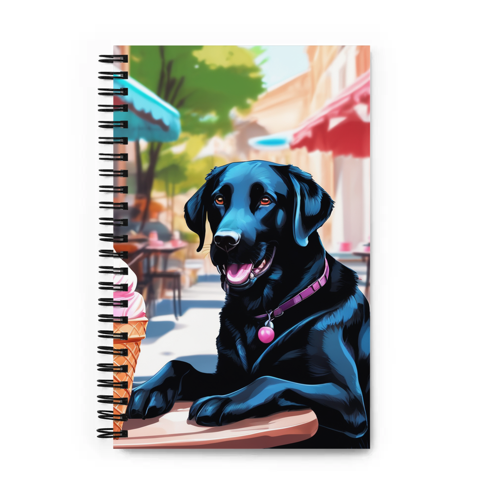 PugMug Custom Black Labrador Retriever Spiral Notebook