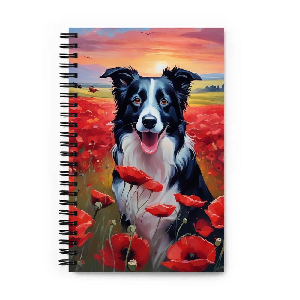 PugMug Custom Border Collie Spiral Notebook