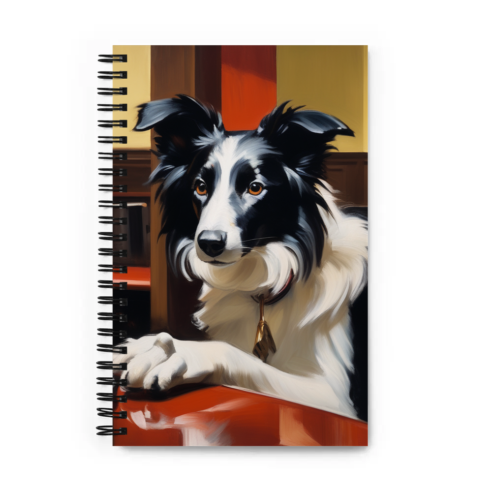 PugMug Custom Border Collie Spiral Notebook