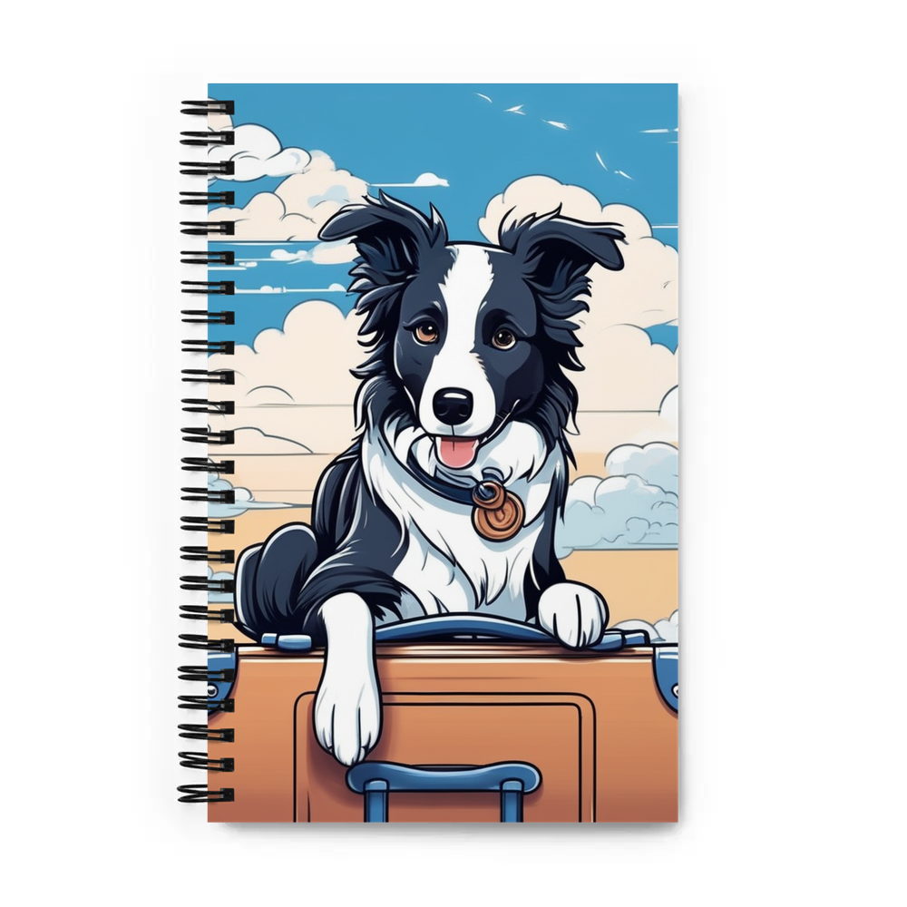 PugMug Custom Border Collie Spiral Notebook