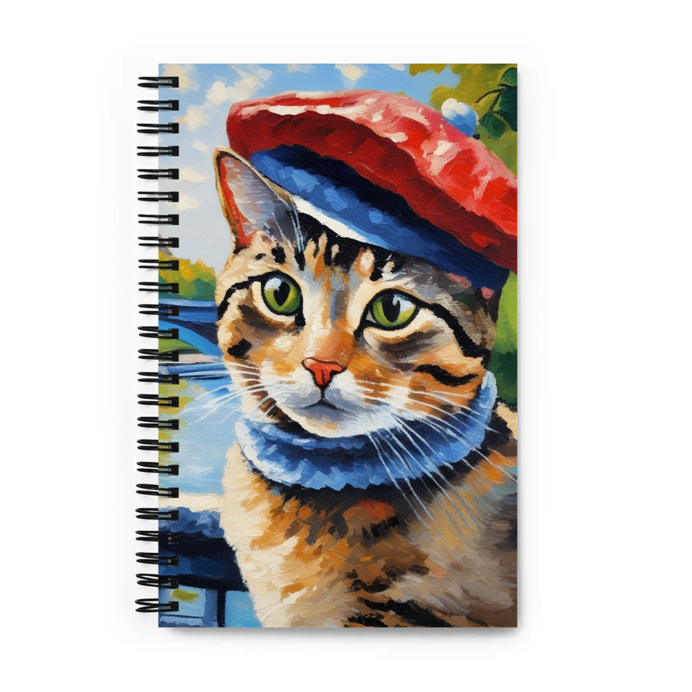 PugMug Custom Tabby Companion Cat Spiral Notebook