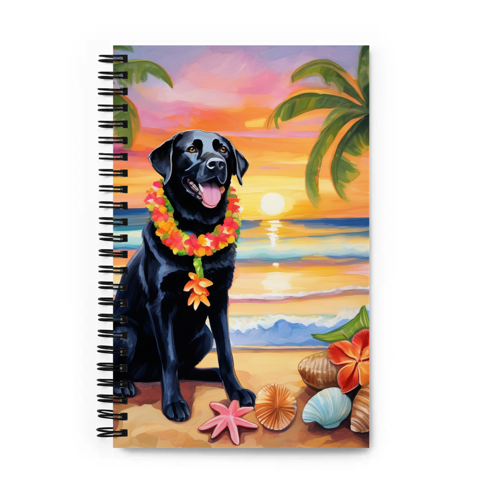 PugMug Custom Black Labrador Retriever Spiral Notebook