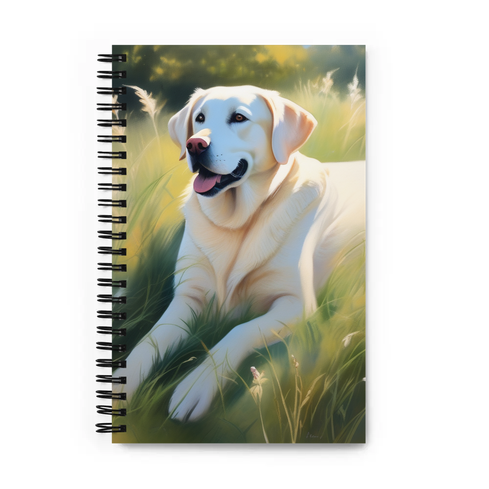 PugMug Custom White Labrador Retriever Spiral Notebook