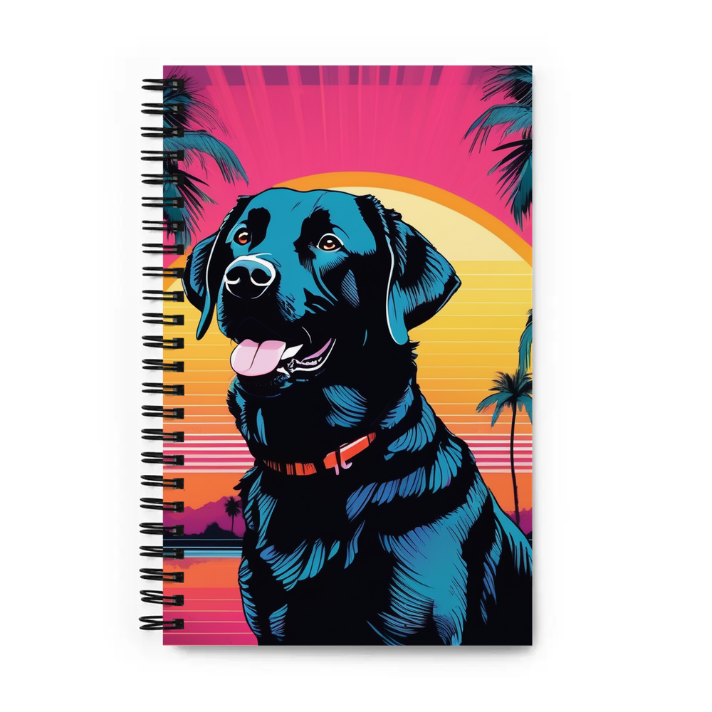 PugMug Custom Black Labrador Retriever Spiral Notebook