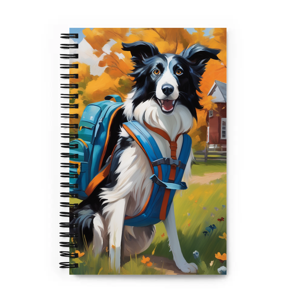 PugMug Custom Border Collie Spiral Notebook