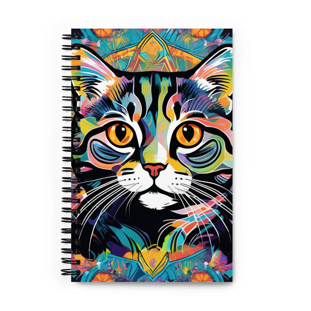 PugMug Custom Tabby Scottish Fold Cat Spiral Notebook