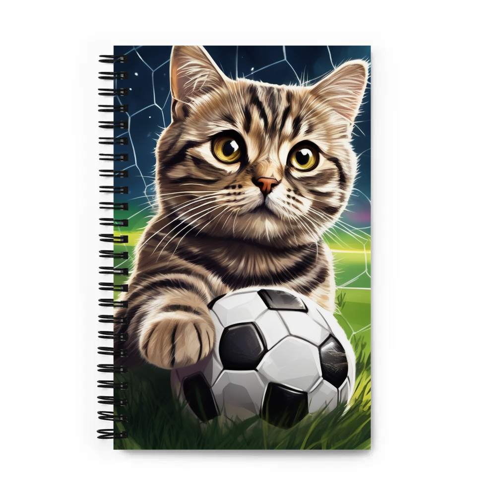 PugMug Custom Tabby Scottish Fold Cat Spiral Notebook