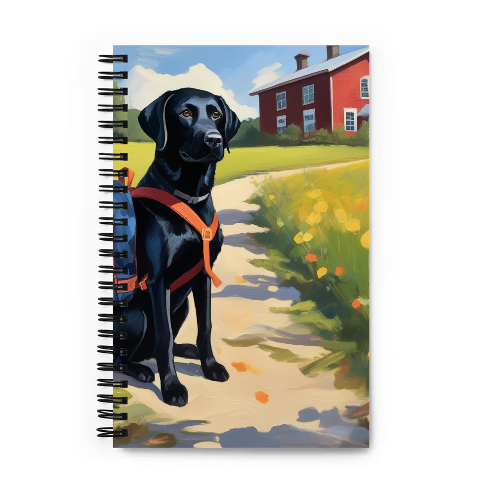 PugMug Custom Black Labrador Retriever Spiral Notebook