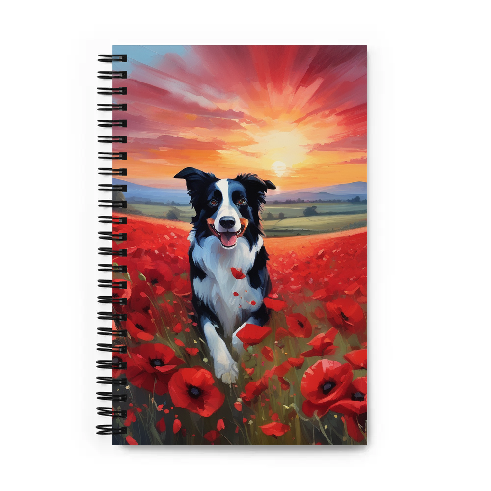 PugMug Custom Border Collie Spiral Notebook