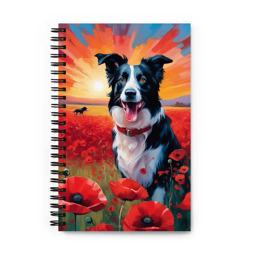 PugMug Custom Border Collie Spiral Notebook