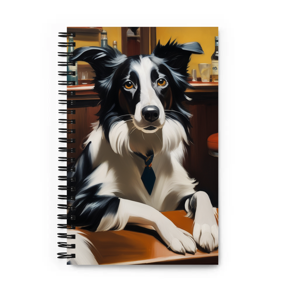 PugMug Custom Border Collie Spiral Notebook