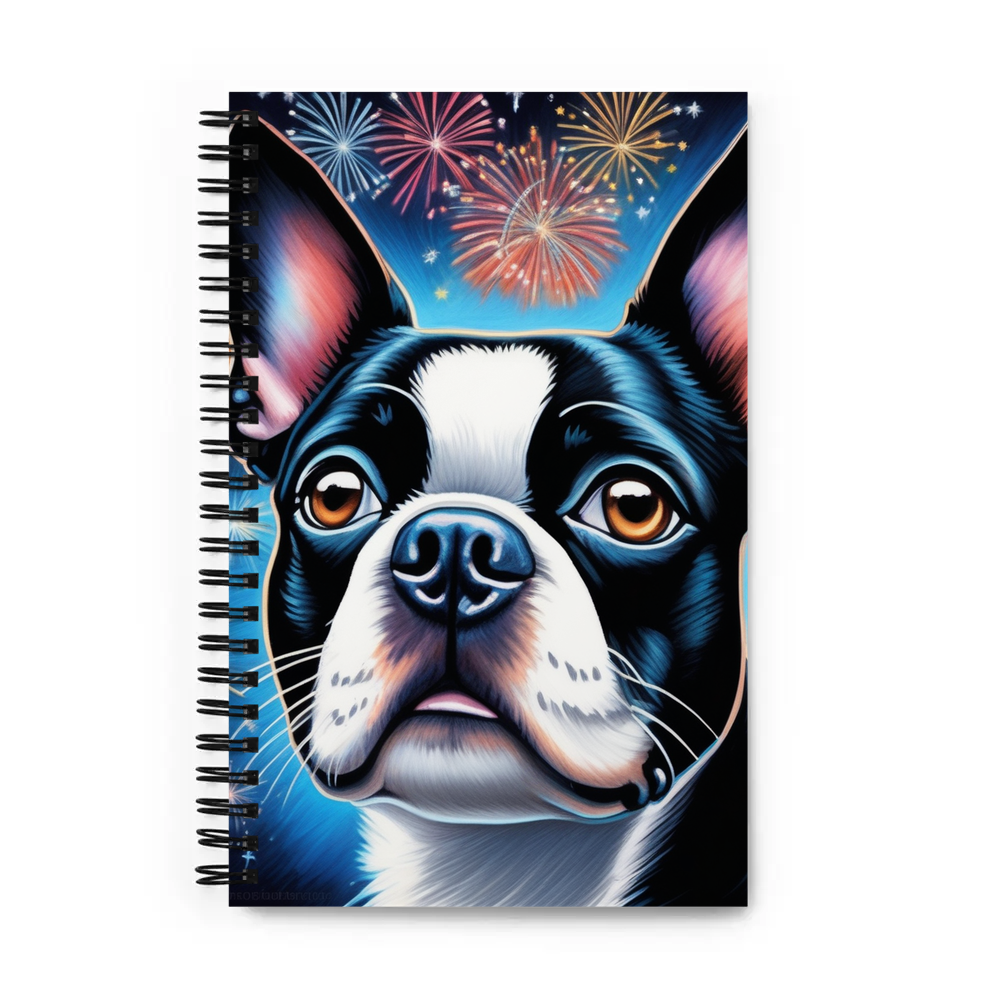 PugMug Custom Boston Terrier Spiral Notebook