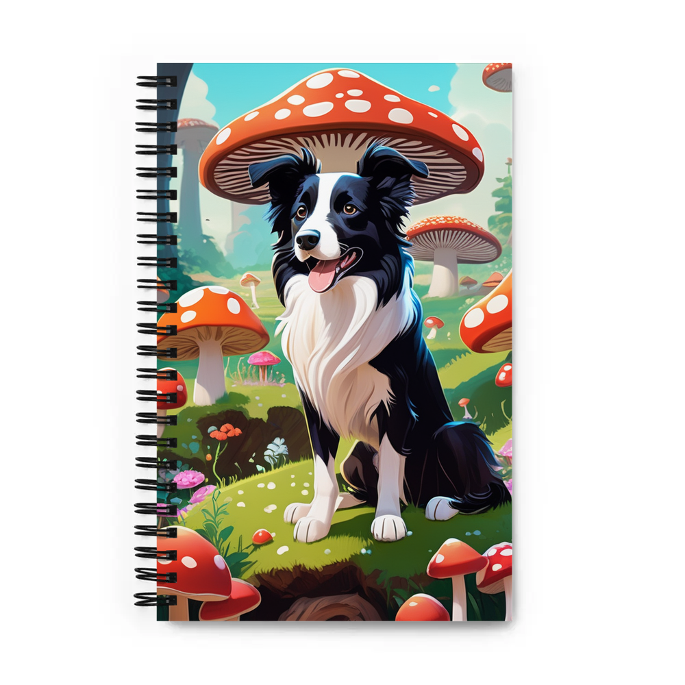 PugMug Custom Border Collie Spiral Notebook