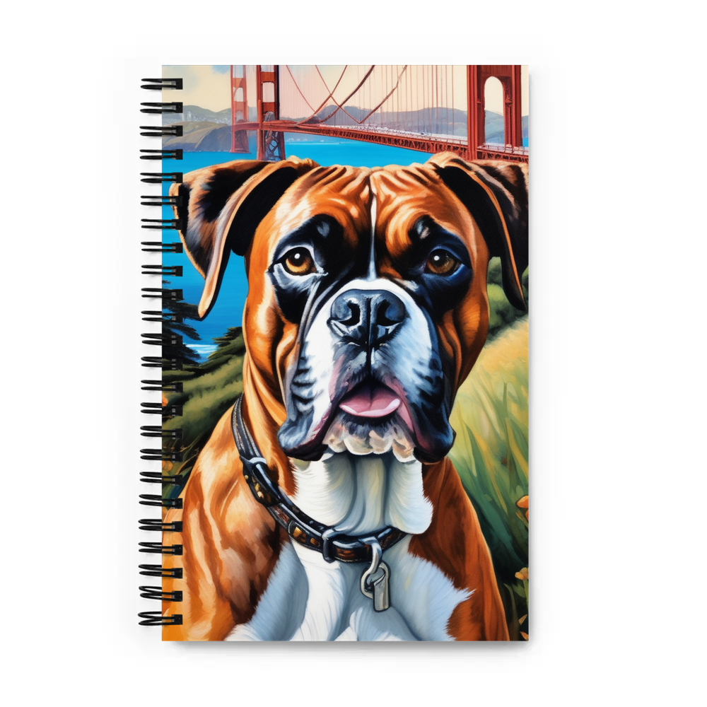 PugMug Custom Boxer Dog Spiral Notebook