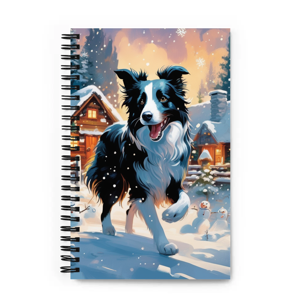 PugMug Custom Border Collie Spiral Notebook