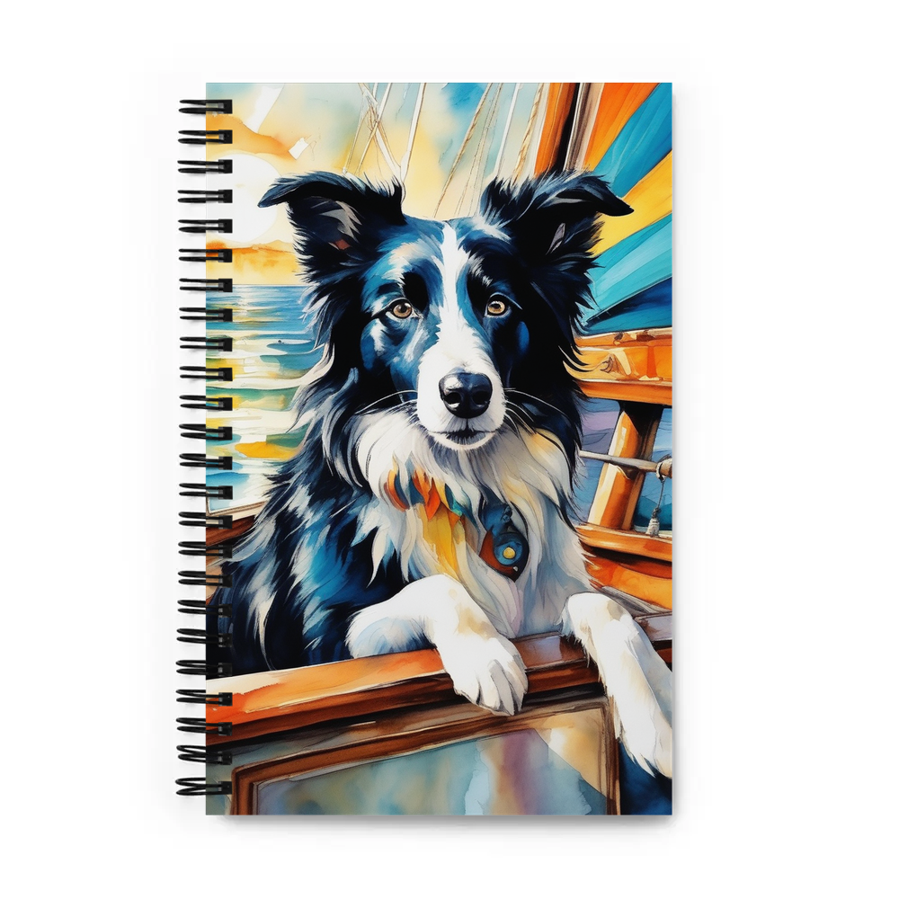 PugMug Custom Border Collie Spiral Notebook
