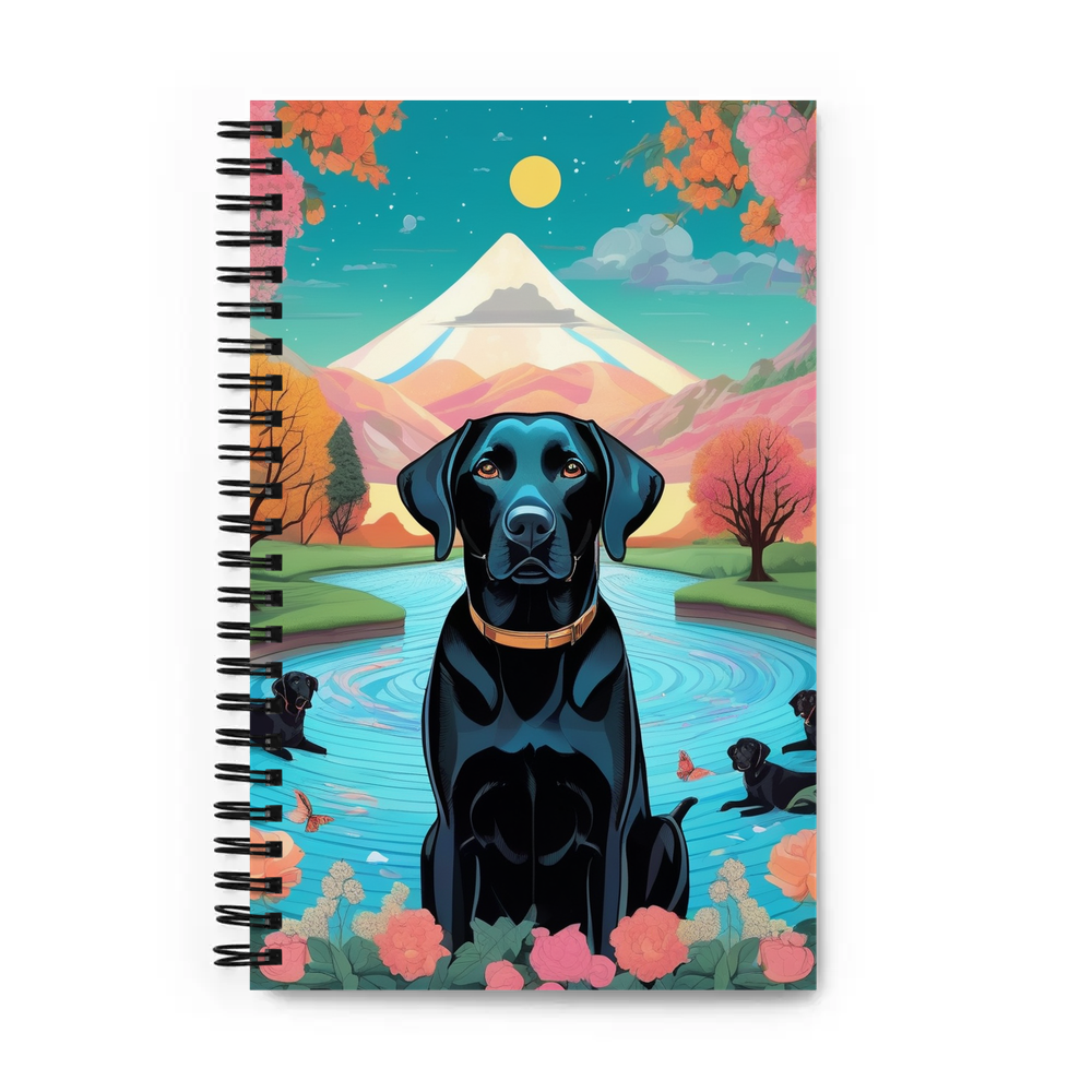 PugMug Custom Black Labrador Retriever Spiral Notebook