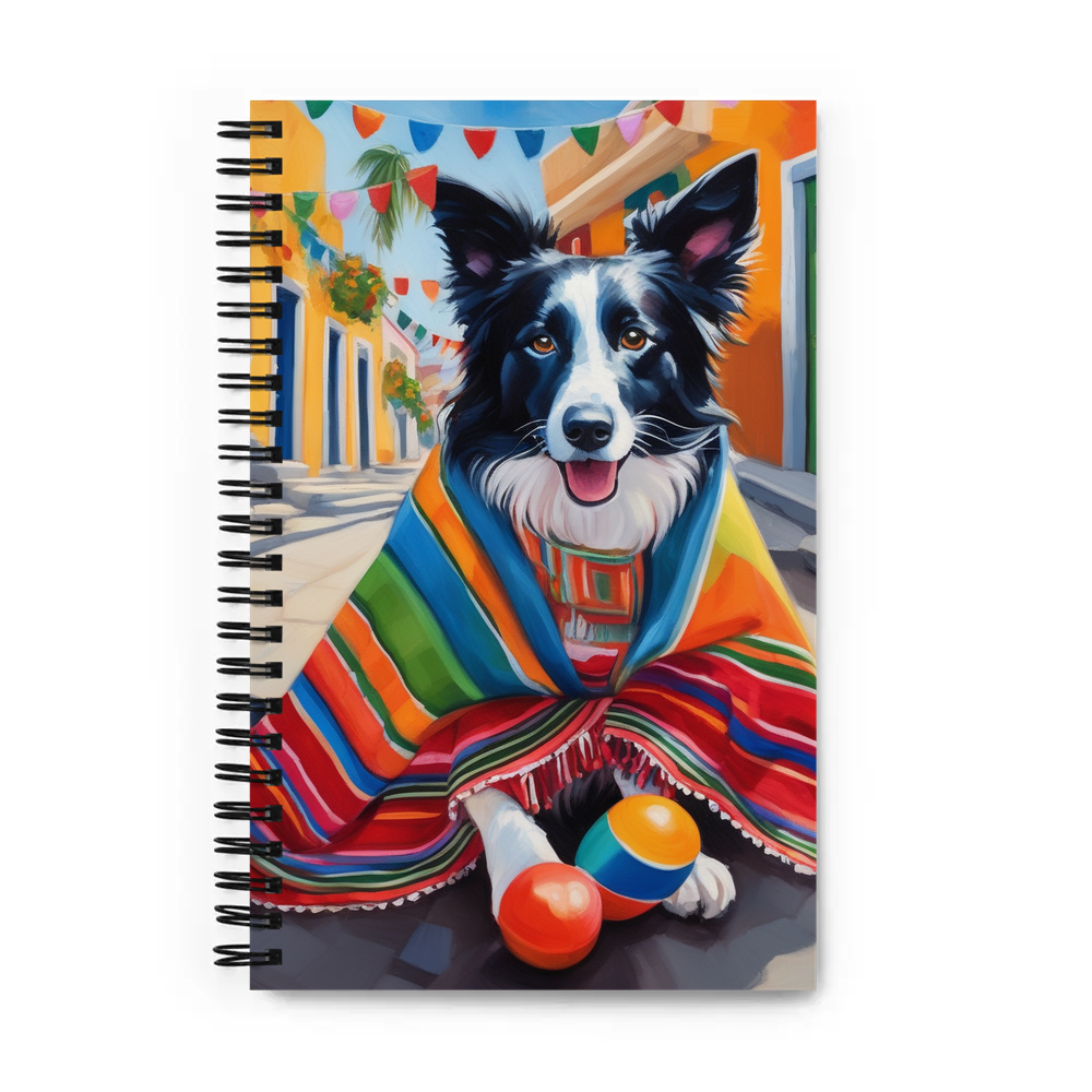 PugMug Custom Border Collie Spiral Notebook