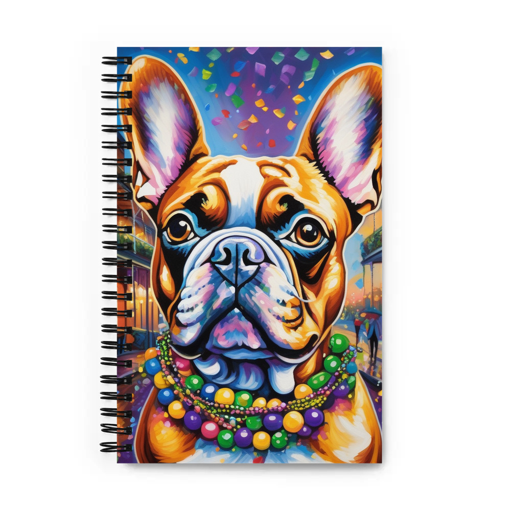 PugMug Custom Tan French Bulldog Spiral Notebook