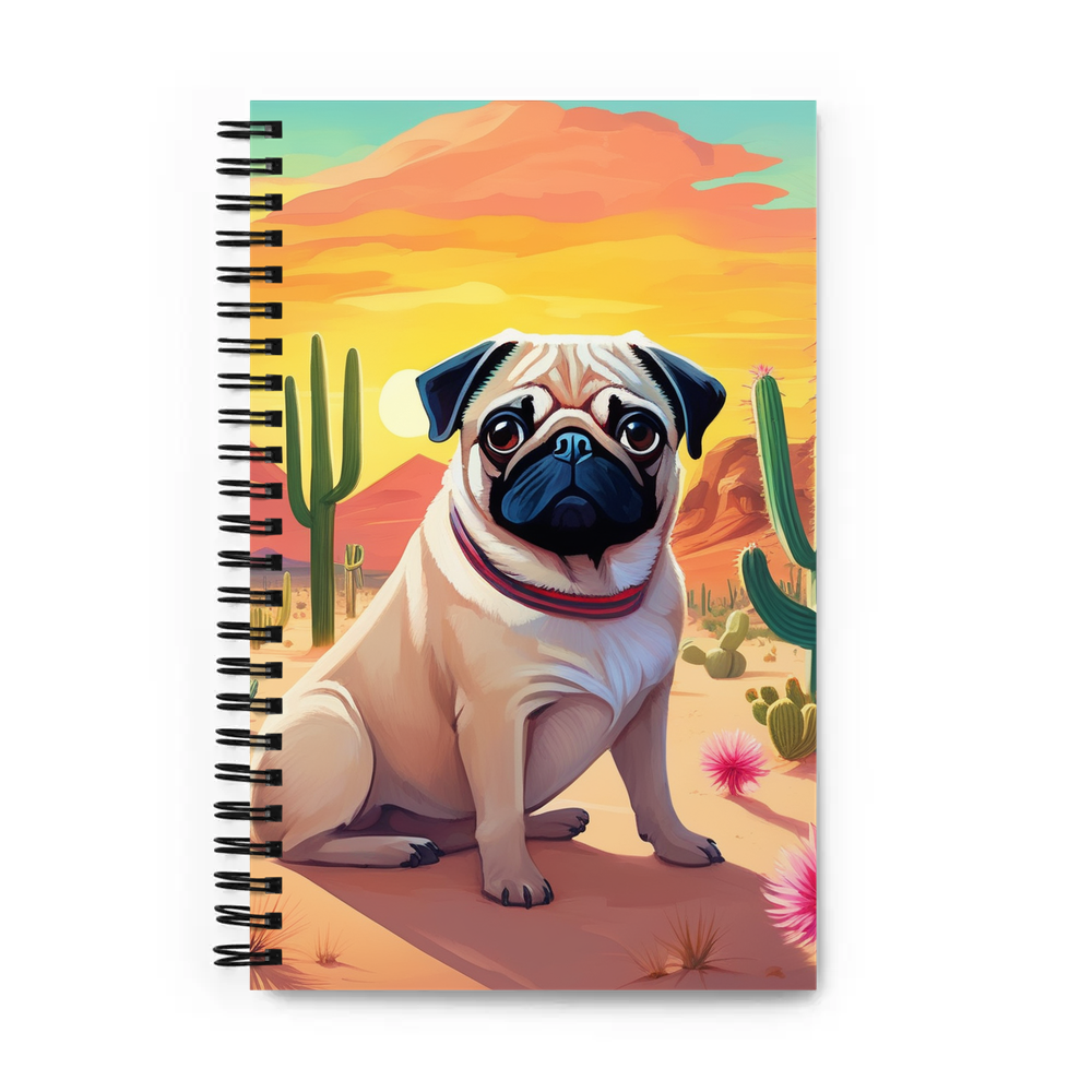 PugMug Custom Pug Spiral Notebook