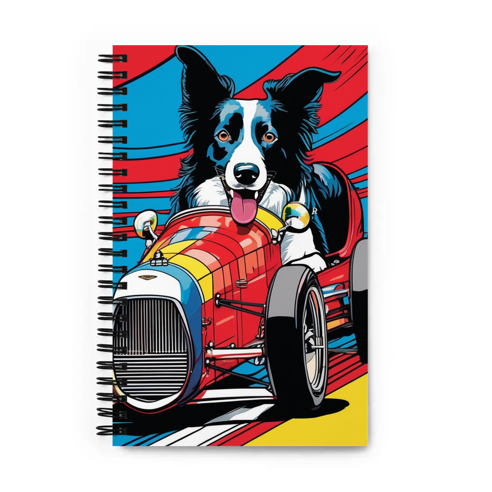 PugMug Custom Border Collie Spiral Notebook