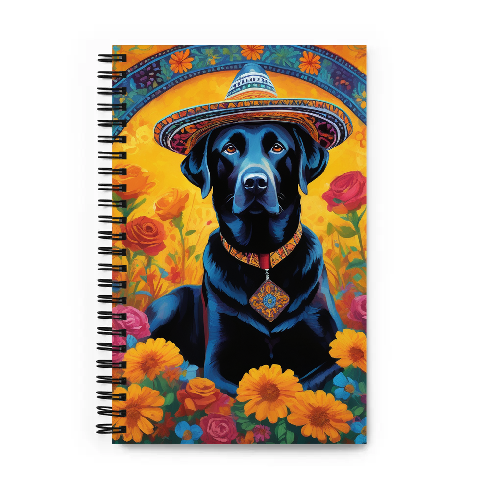 PugMug Custom Black Labrador Retriever Spiral Notebook