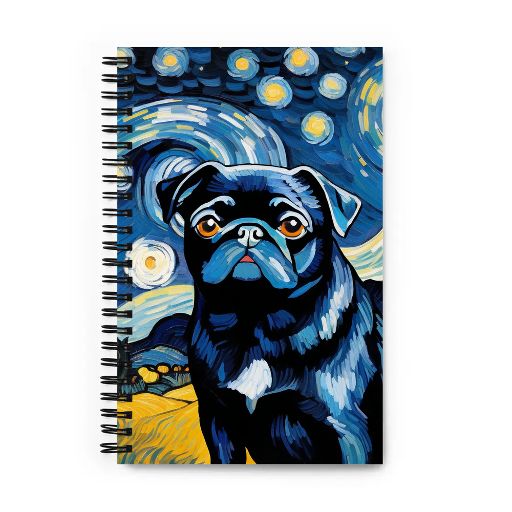 PugMug Custom Pet Spiral Notebook
