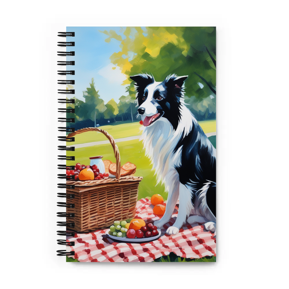 PugMug Custom Border Collie Spiral Notebook
