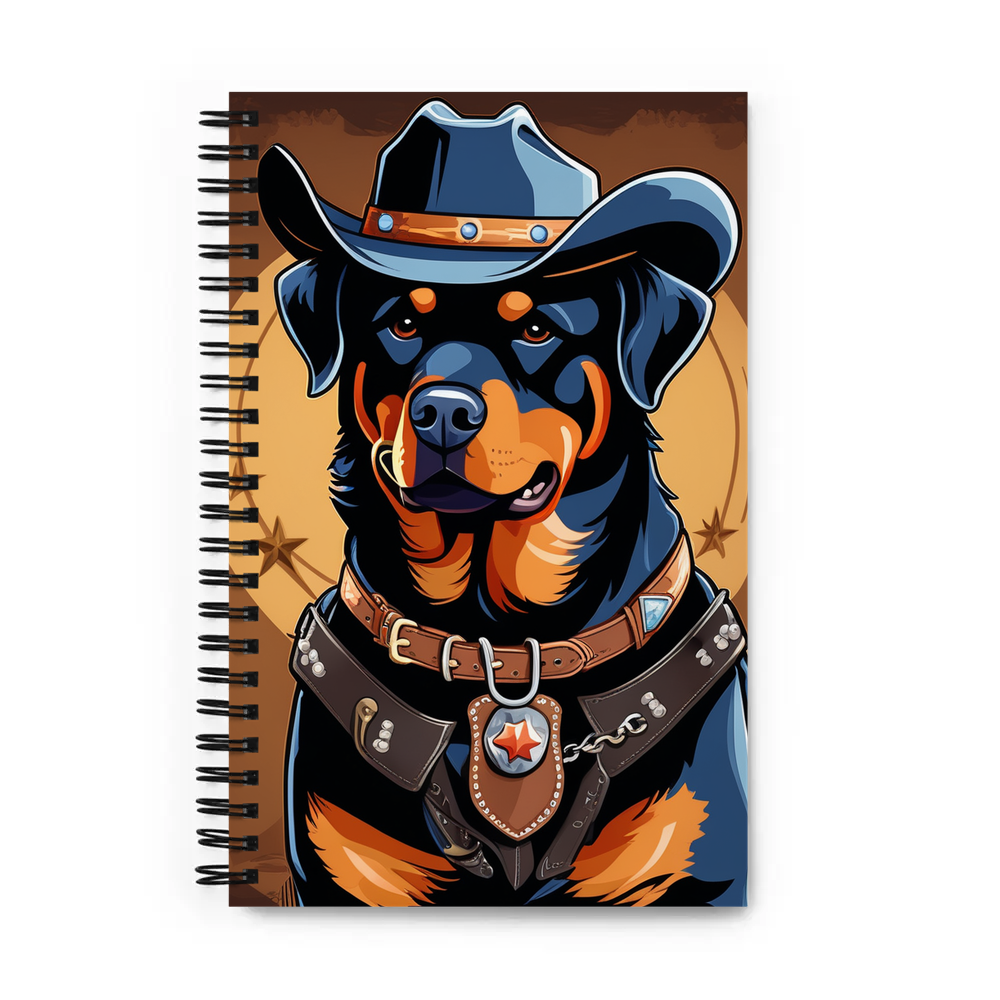 PugMug Custom Rottweiler Spiral Notebook
