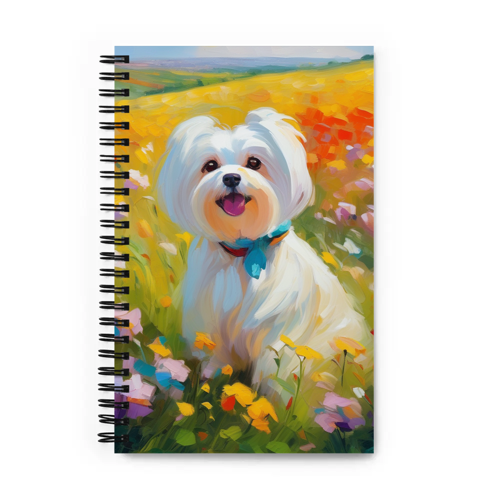 PugMug Custom Maltese Dog Spiral Notebook