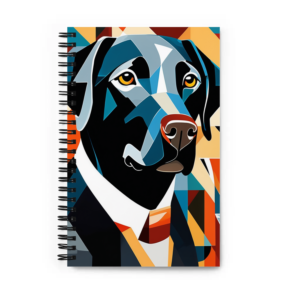 PugMug Custom Black Labrador Retriever Spiral Notebook