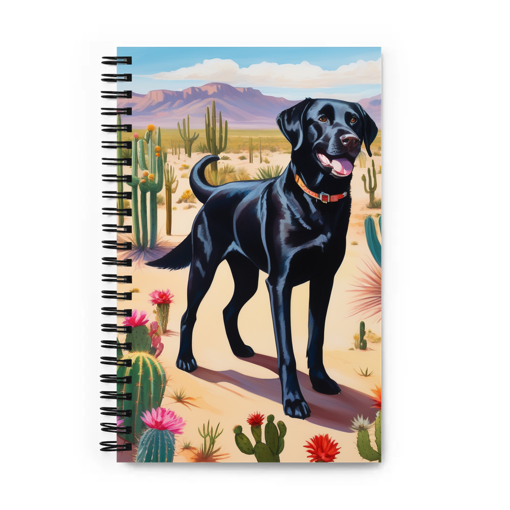 PugMug Custom Black Labrador Retriever Spiral Notebook