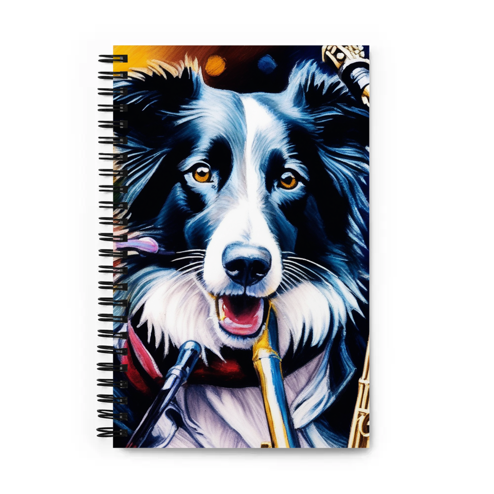 PugMug Custom Border Collie Spiral Notebook