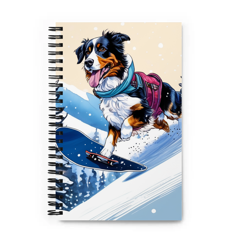 PugMug Custom Miniature American Shepherd Spiral Notebook