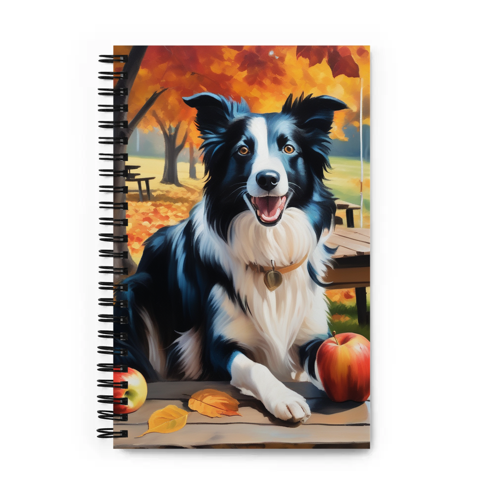 PugMug Custom Border Collie Spiral Notebook