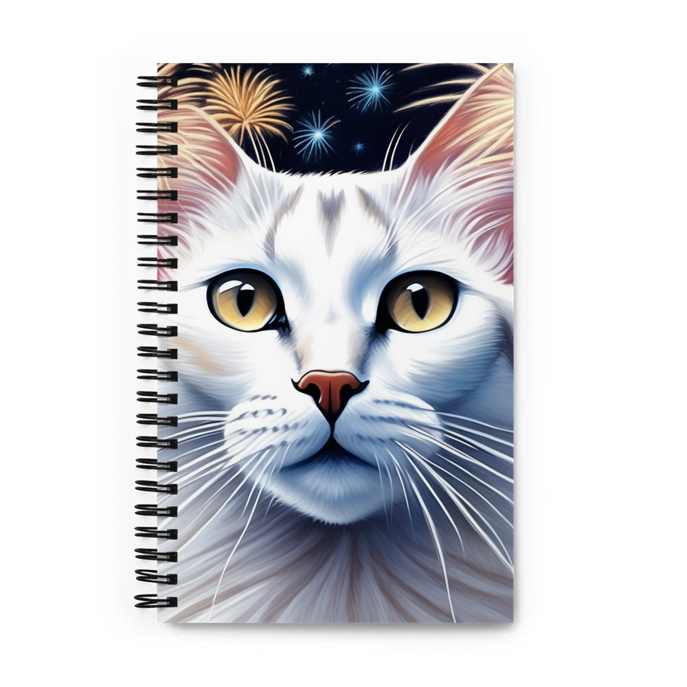 PugMug Custom White Abyssinian Cat Spiral Notebook
