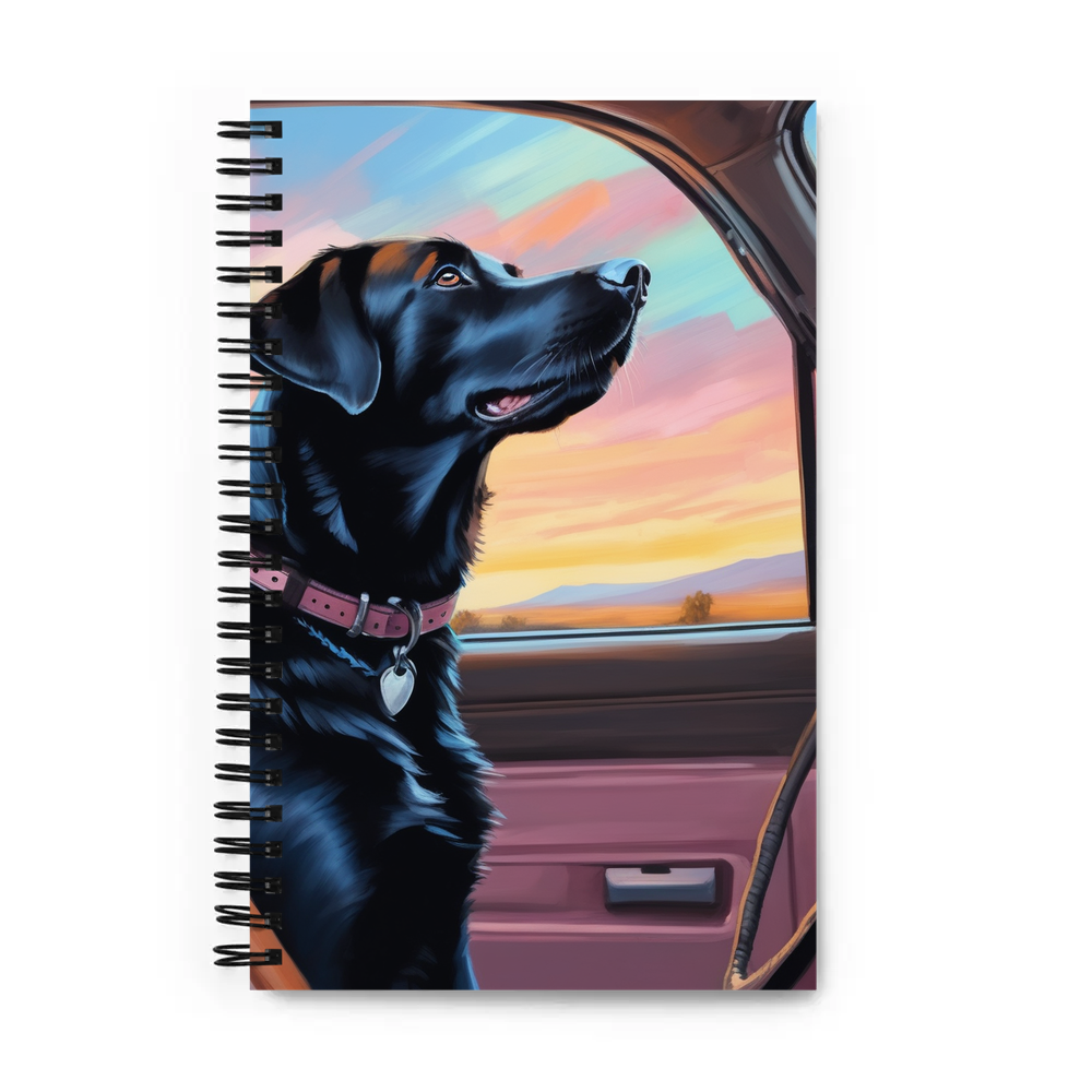 PugMug Custom Black Labrador Retriever Spiral Notebook