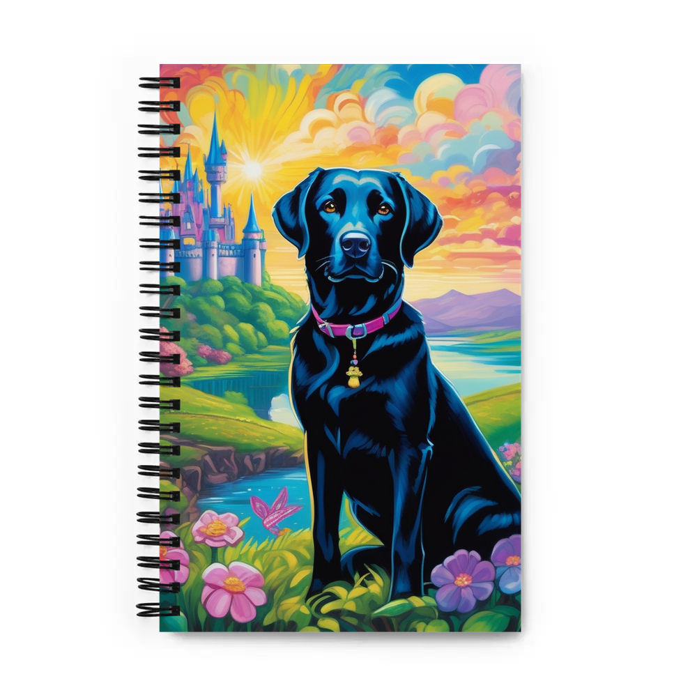PugMug Custom Black Labrador Retriever Spiral Notebook