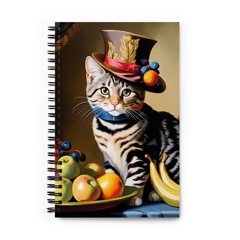 PugMug Custom Tabby American Shorthair Cat Spiral Notebook