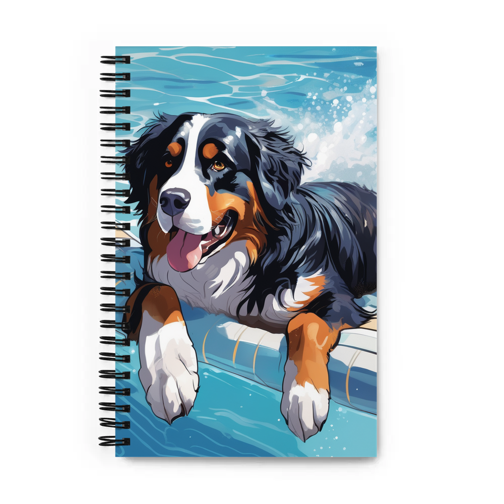PugMug Custom Bernese Mountain Dog Spiral Notebook