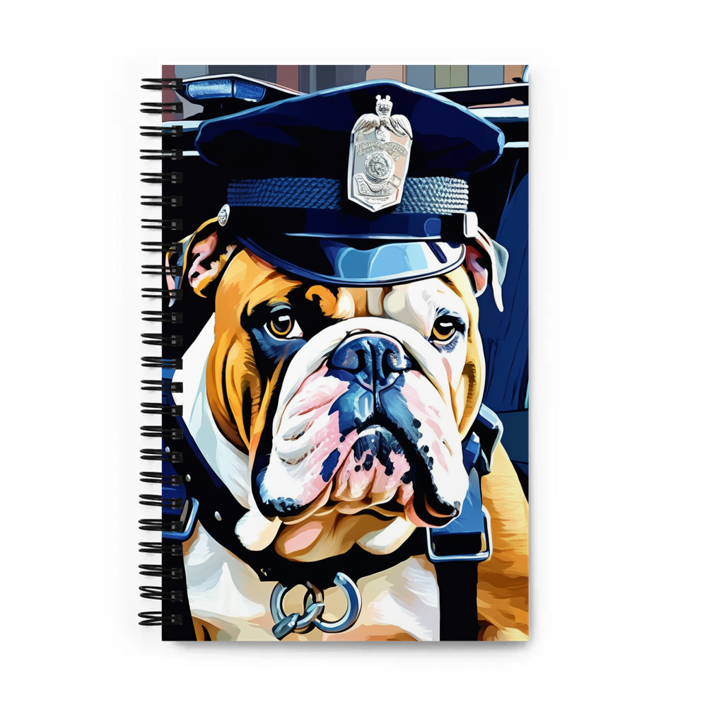 PugMug Custom Bulldog Spiral Notebook