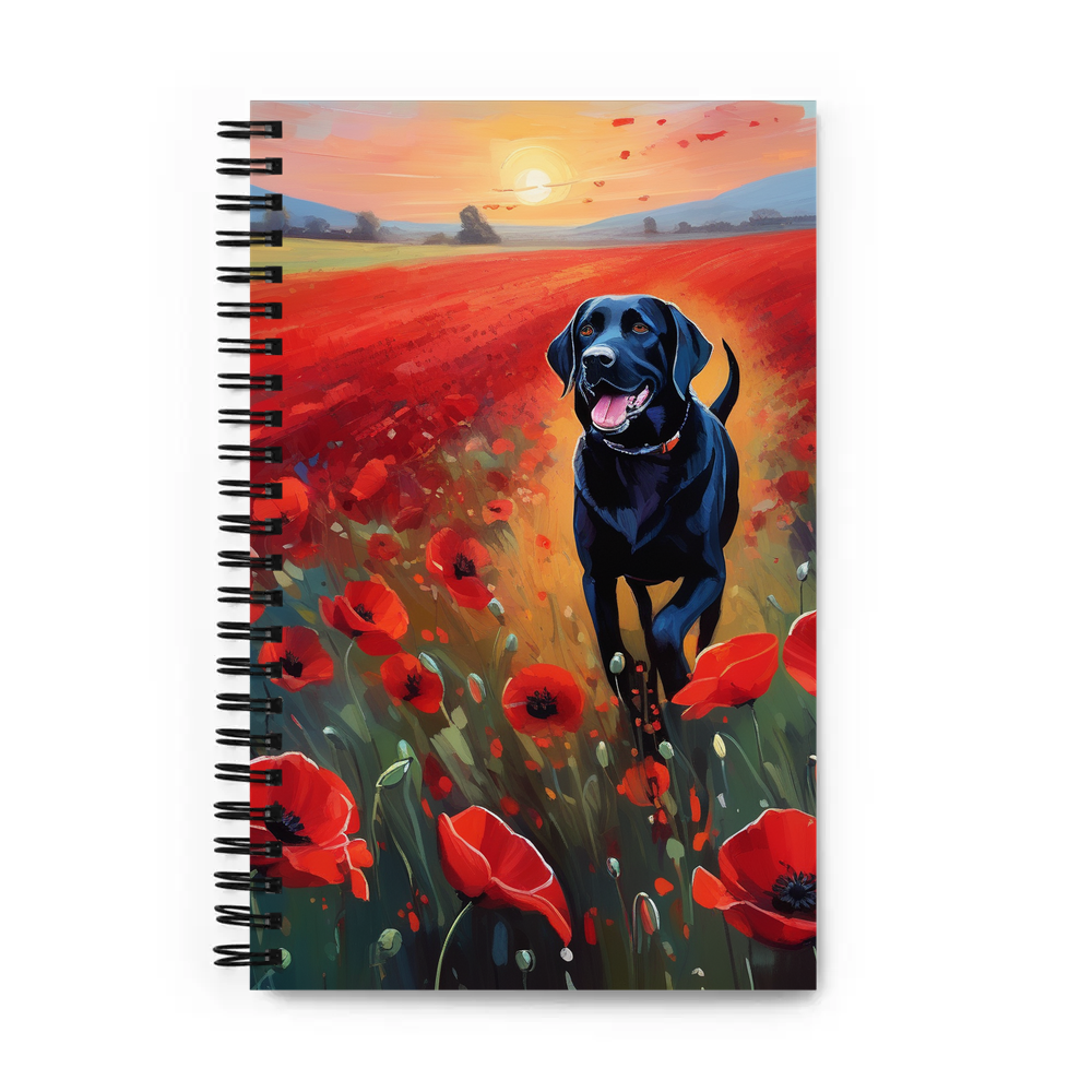 PugMug Custom Black Labrador Retriever Spiral Notebook