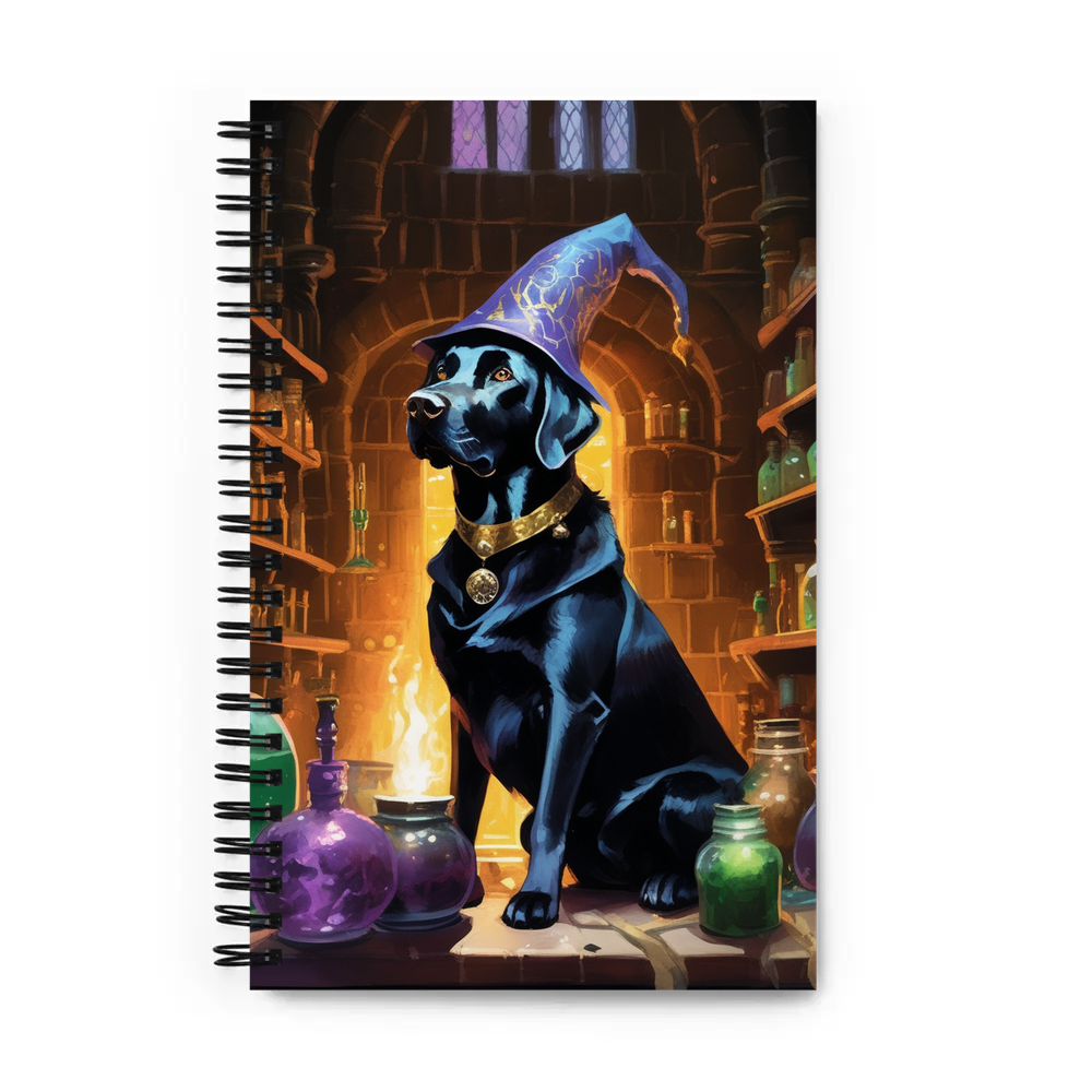 PugMug Custom Black Labrador Retriever Spiral Notebook