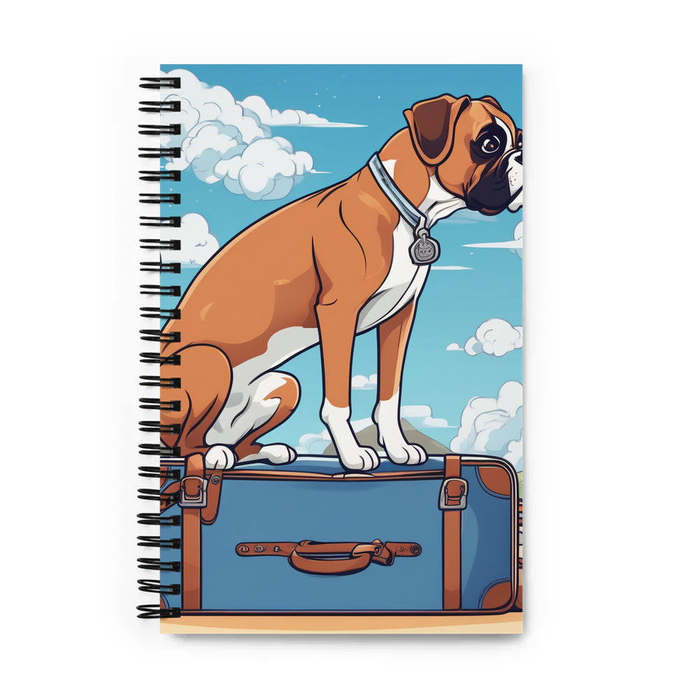 PugMug Custom Boxer Dog Spiral Notebook