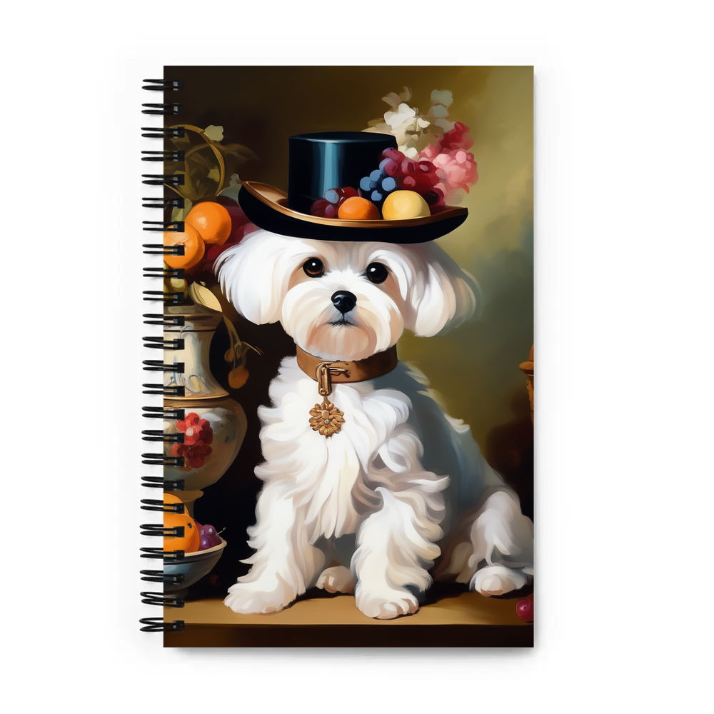 PugMug Custom Maltese Dog Spiral Notebook