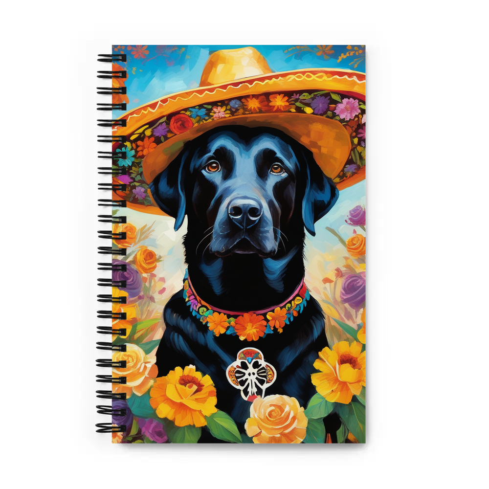 PugMug Custom Black Labrador Retriever Spiral Notebook