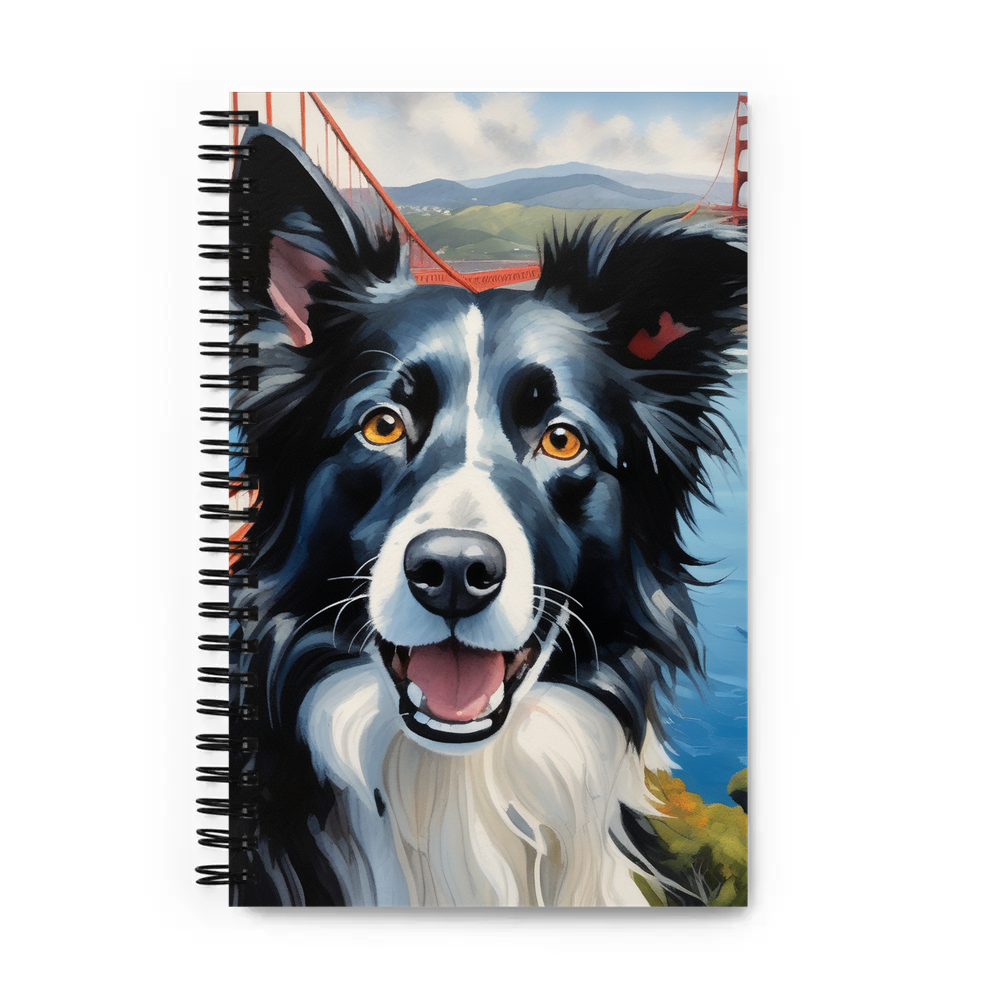 PugMug Custom Border Collie Spiral Notebook