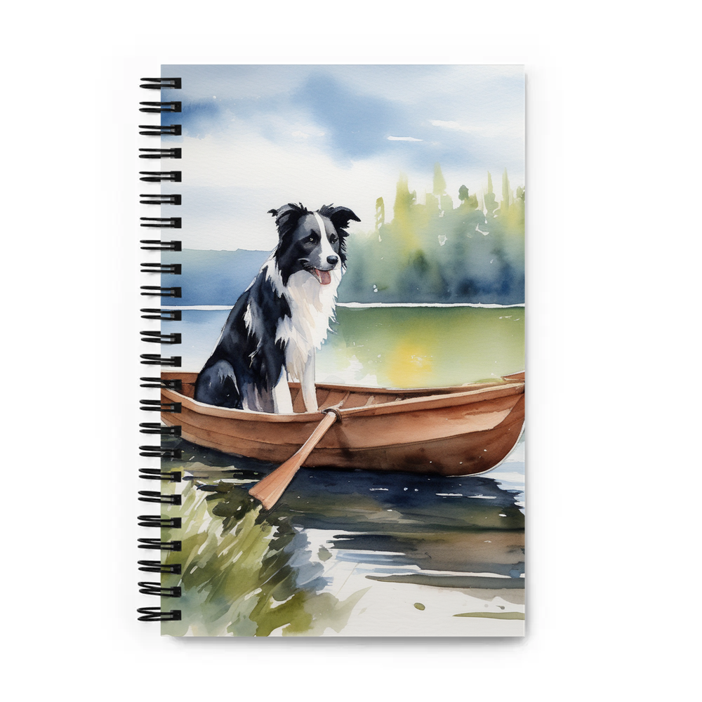 PugMug Custom Border Collie Spiral Notebook