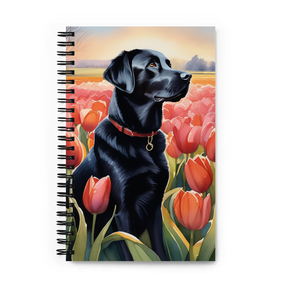 PugMug Custom Black Labrador Retriever Spiral Notebook